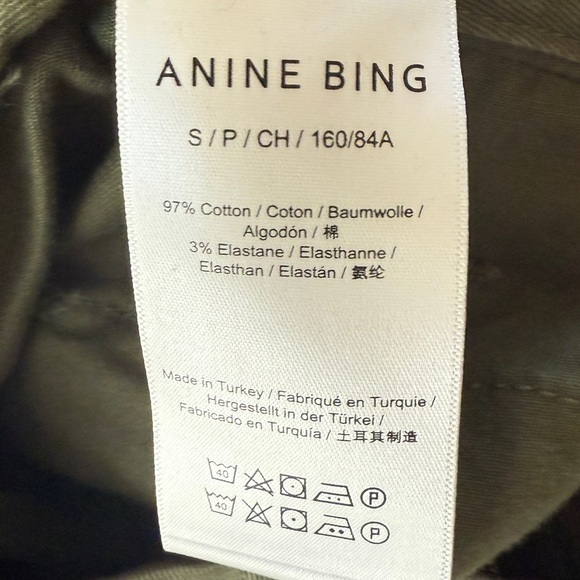 Anine Bing Aveline Mini Skirt in Army Green Utility Pull On Belted Small - Picture 6 of 7